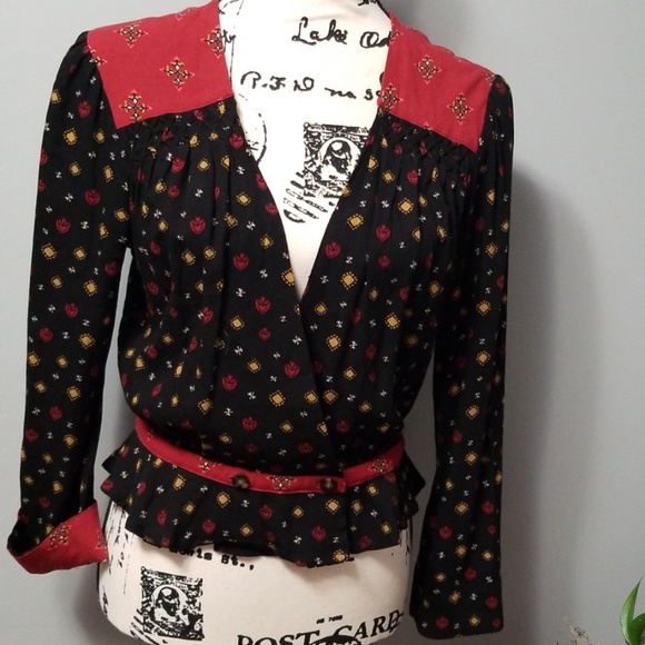 Free People  Boho style Cross Wrap Top - Picture 6 of 7